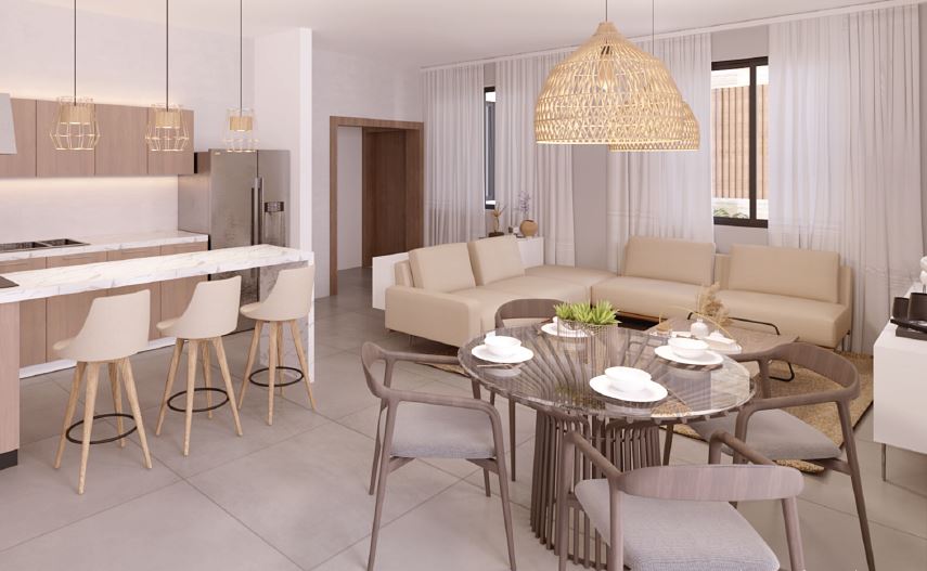 Apartamento En Venta de 2 Habitaciones, En Construccion, En Los Cacicazgos, , Santo Domingo. en República Dominicana