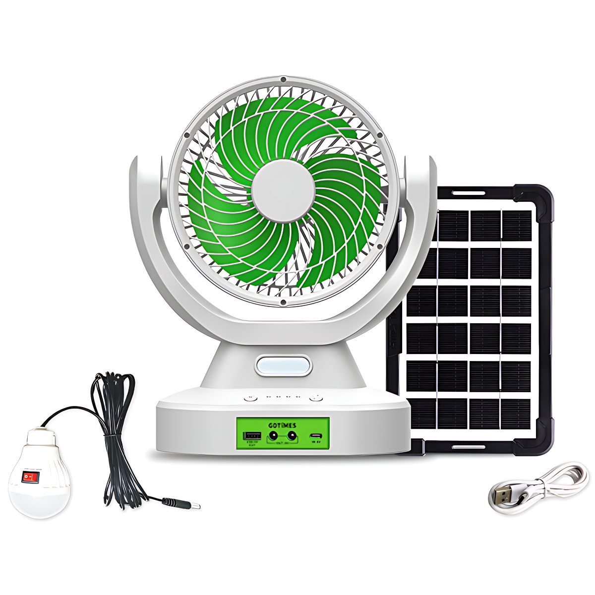 Abanicos solares con panel integrado disponibles en República Dominicana